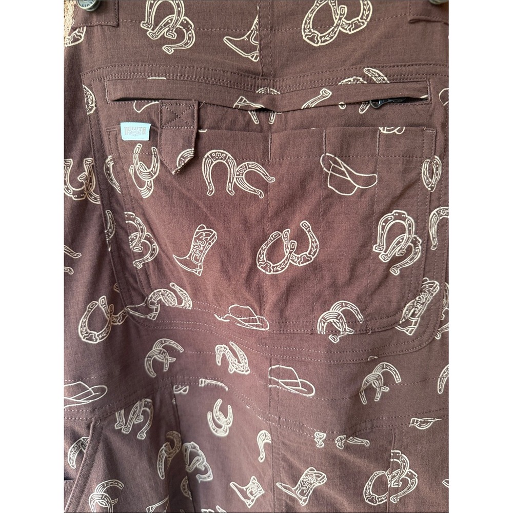 Duluth NWT Heirloom Gardening Bib Overalls XL x 31 Dark Roast Western Charm - Picture 3 of 7